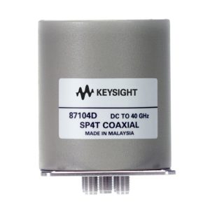 Keysight 87104D/161/T24: Multiport Electromechanical Coaxial Switch for High-Frequency Applications