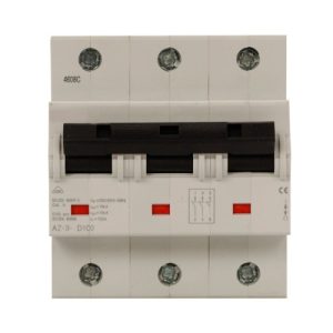 Eaton AZ-3-D100 - High-capacity IEC only miniature circuit breaker, 100 Amp, Three Pole, 400 VAC