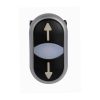 Eaton M22-DDL-S-X7-X7-B100 Modular Pushbutton, M22 Series, 22.5 mm, Black, Black