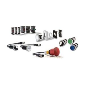 Eaton M22-LED230-R-B100 Modular Pushbutton, M22 Series, 22.5 mm