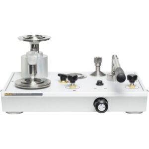 Fluke P3023-MBAR-P GAS DEADWEIGHT TESTER, DUAL VAC/PRESSURE 2000 MBAR, W/ PUMP - 4184642