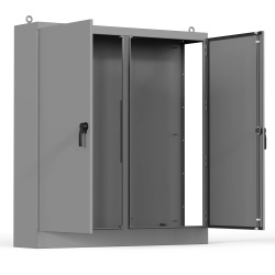 nVent Hoffman AU90X7818RLP Universal Free-Stand Right Side Open, 90.13x77.99x18.11, Gray, Steel