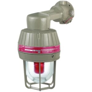 Killark ESXR1274B2G - 12-74V Red Strobe, 3/4" Bracket Mount with Guard
