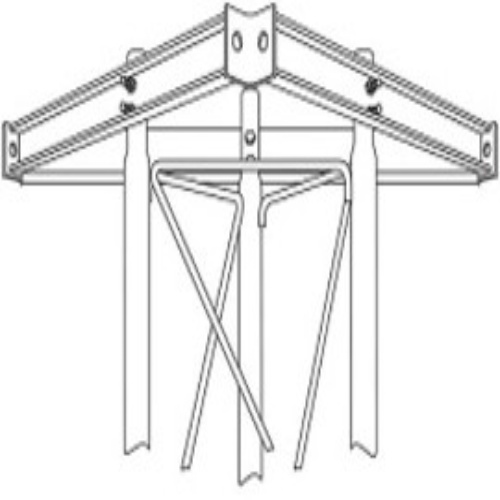 Rohn TA656 65G Channel Torque Arm, 6"