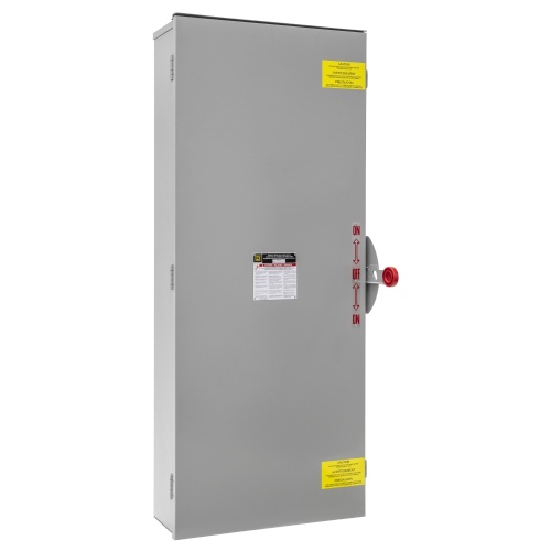 Schneider Electric DTU465R Safety switch, double throw, non fusible, 400A, 600 VAC/VDC, 4 poles, 350 hp, NEMA 3R