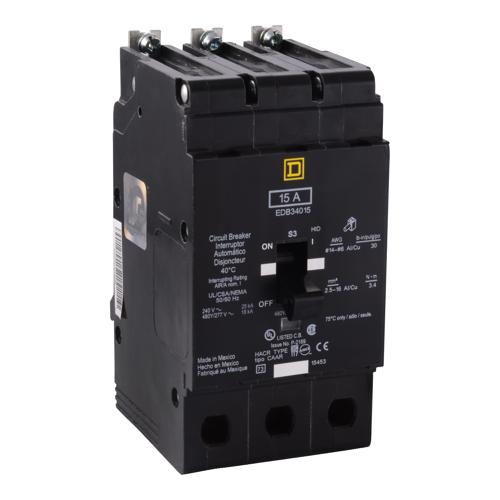 Schneider Electric EGB34030LC E-Frame Brkr 30A, 3P, 480Y/277V, 35/65kA, Bolt-on Mnt, Shunt Trip