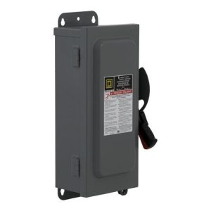Schneider Electric H362DSWCVW Safety switch, heavy duty, fusible, 60A, 600VAC, 600VDC,