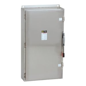 Schneider Electric H365NDS Safety switch, heavy duty, fusible, 400A, 3 poles, 250 hp, 600 VAC/DC, NEMA 4, 4X, 5, 304 steel, neutral