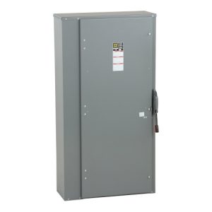 Schneider Electric H368N Safety switch, heavy duty, fusible, 1200A, 3 poles, 500 hp, 600 VAC/DC, neutral factory installed, NEMA1