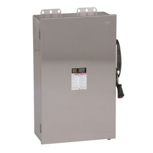 Schneider Electric HU664DS Safety switch, heavy duty, non fusible, 200A, 6 poles, 150 hp, 600 VAC/DC, NEMA 4, 4X, 5, 304 steel