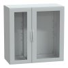 Schneider Electric NSYPLA12126TG Polyester Enclosure - 49.2" x 49.2" x 24.4" (HxWxD), NEMA 2/12/1/13