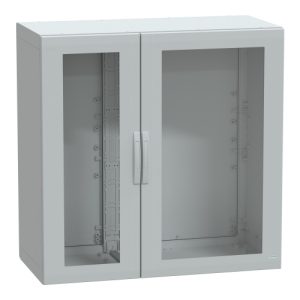 Schneider Electric NSYPLA12126TG Polyester Enclosure - 49.2" x 49.2" x 24.4" (HxWxD), NEMA 2/12/1/13