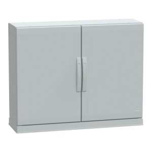 Schneider Electric NSYPLAZ7103G Thalassa PLA Floor-standing Fiberglass Reinforced Polyester Enclosure - IP54, 29.53" x 39.37" x 12.6" (HxWxD)